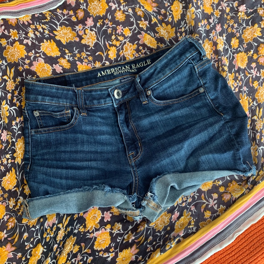 AE high rise super stretch shorts